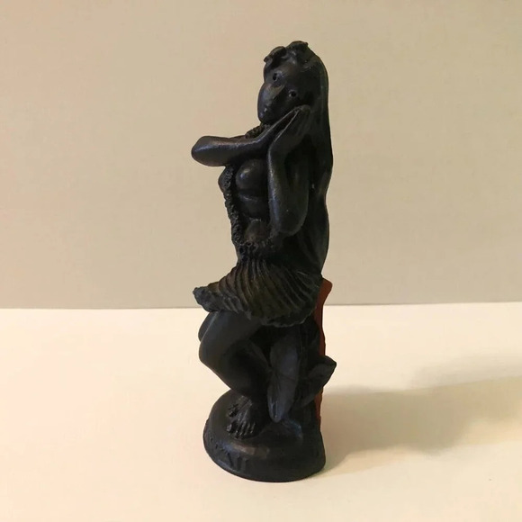 Vintage HIP Hawaiin Hula Dancer Figure Hawaii Tiki Resin Figurine - Picture 11 of 16